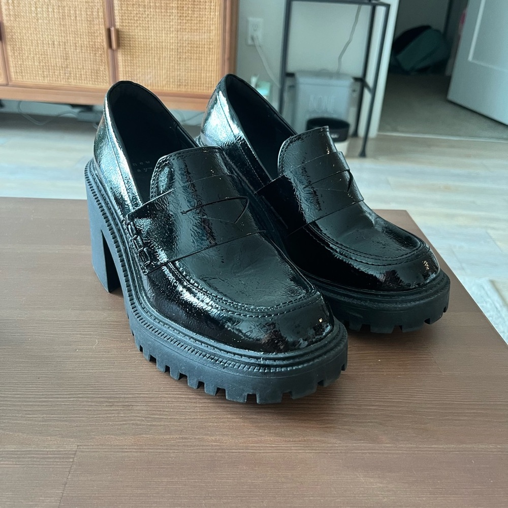 Black Platform Loafers